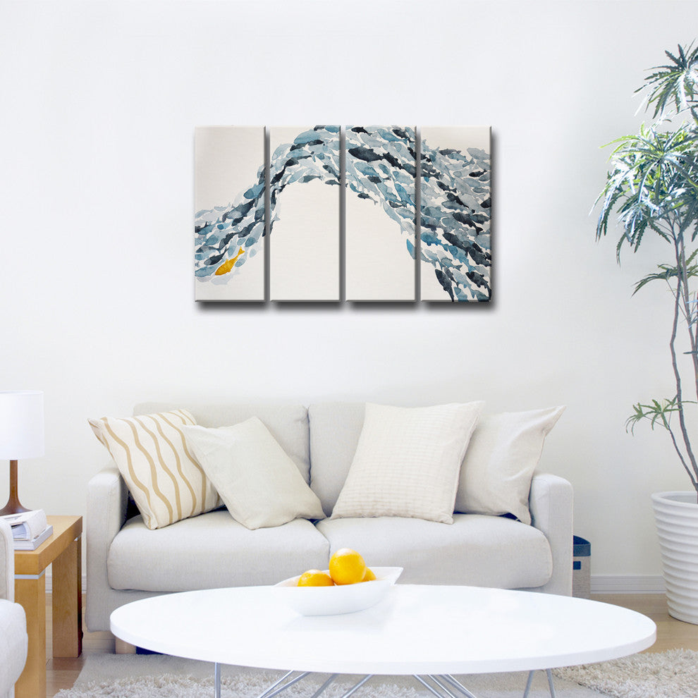 Ready2Hangart 'Goldfish' By Norman Wyatt Jr. 4-Piece Wrapped Canvas Art Set