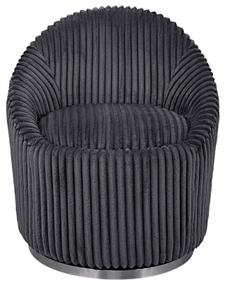 Uttermost Crue Gray Fabric swivel Chair