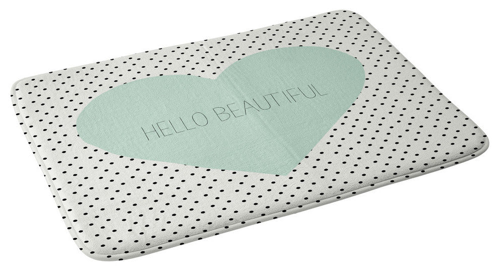 Allyson Johnson Hello Beautiful Heart Memory Foam Bath Mat