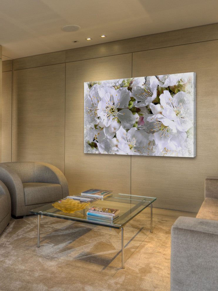 "Apricot Blossoms" Painting Print on Canvas by Aryai