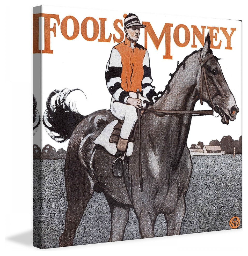 "Fools Money" Painting Print on Canvas by Edward Penfield