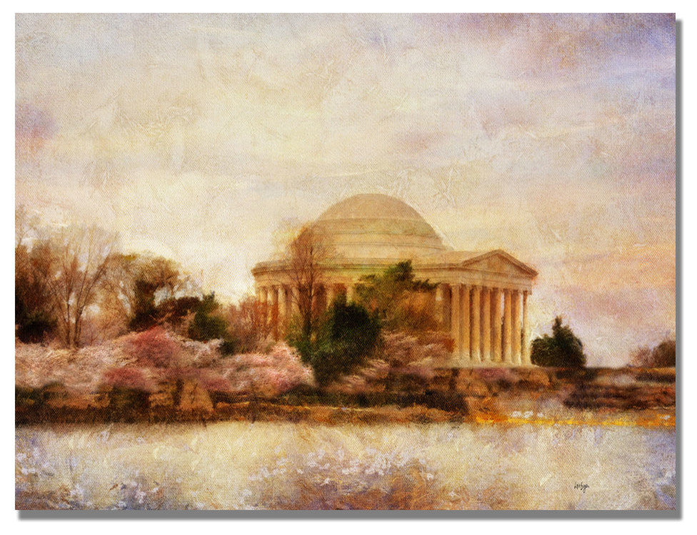 'Thomas Jefferson Memorial' Canvas Art by Lois Bryan