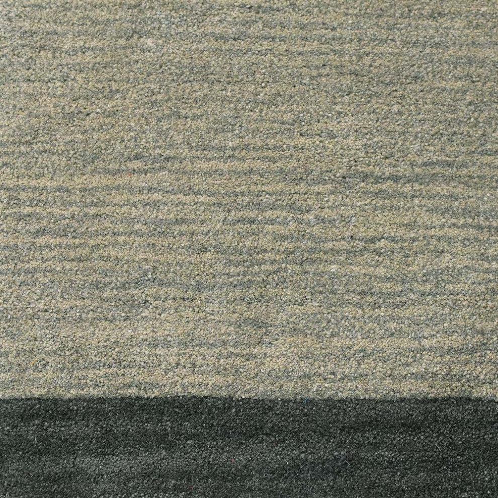 HAND TUFTED WOOL ECO-FRIENDLY AREA RUGS-Green Color, Contemporary Design