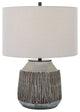 Uttermost Neolithic BlueGray Table Lamp
