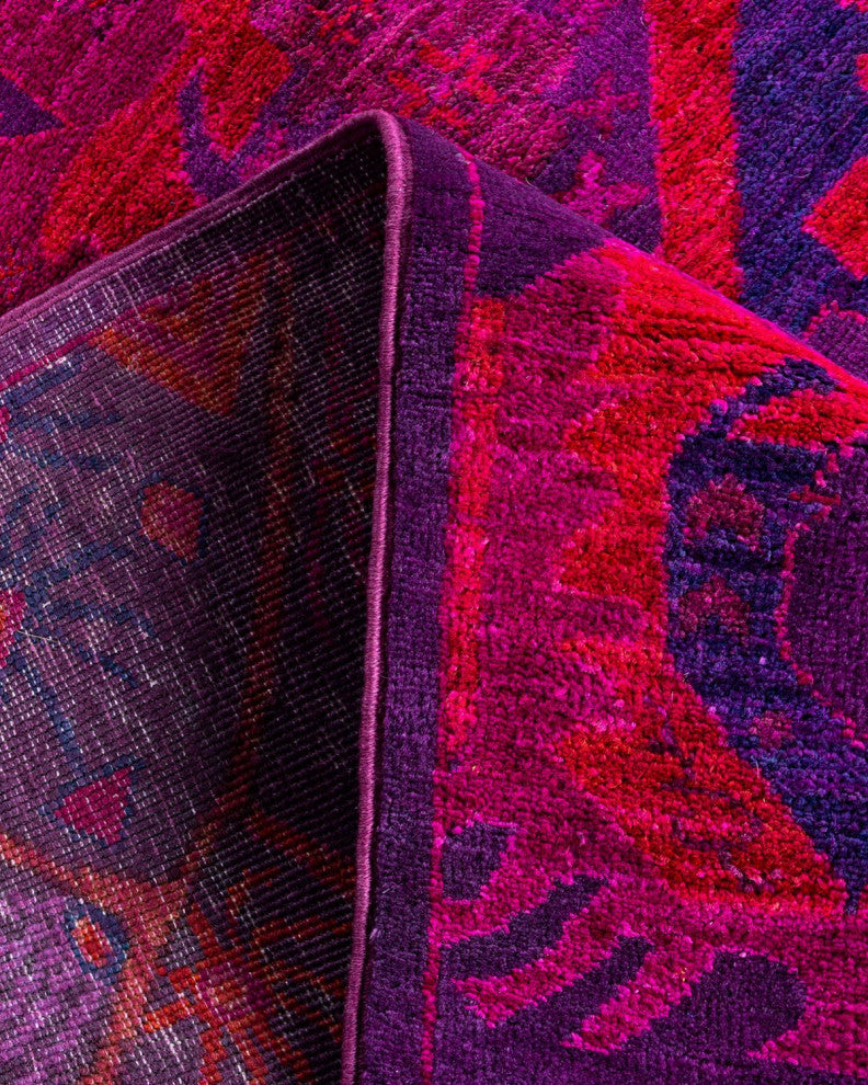 Vibrance One-of-a-Kind Hand-Knotted Area Rug Purple, 5' 3" x 7' 8"