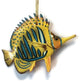 Caribbean Reef Yellow and Blue Tropical Angel Fish Ornament Long Nose 40