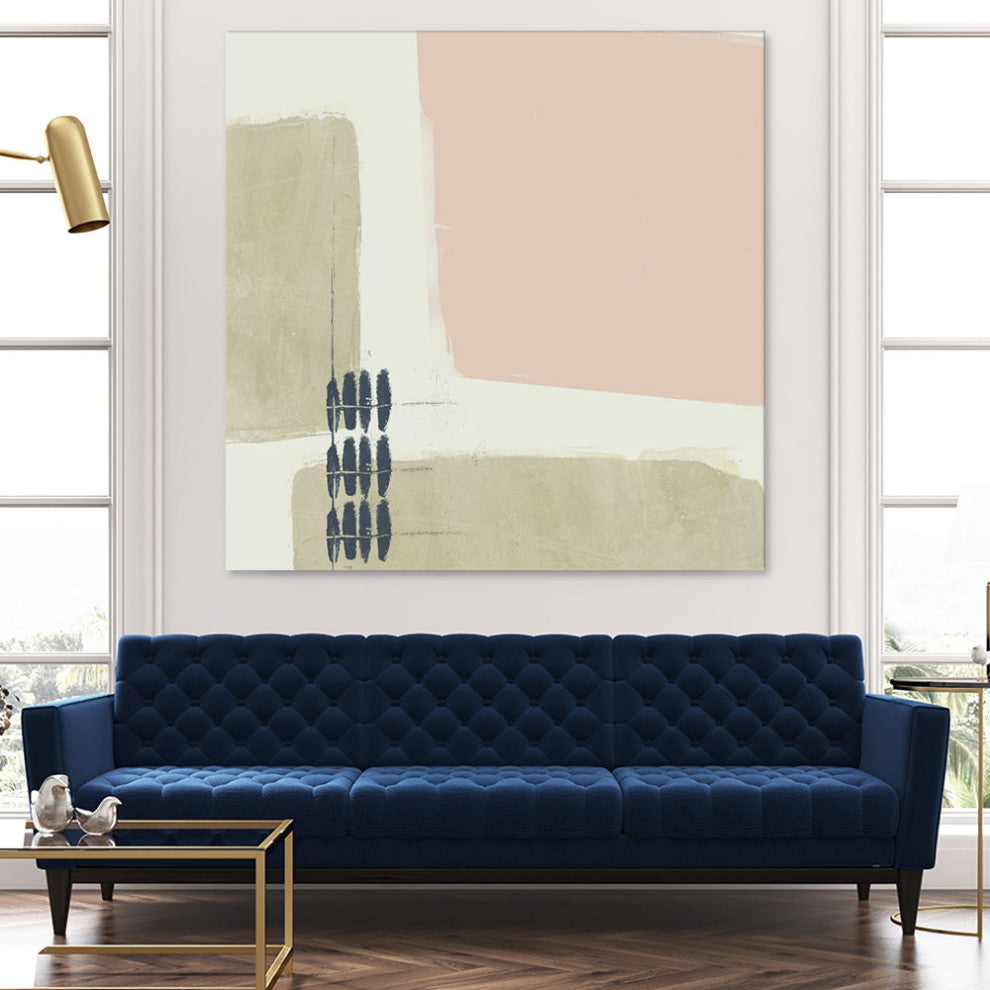 "Monotype Abstraction I" Fine Art Giant Canvas Print, 54"x54"