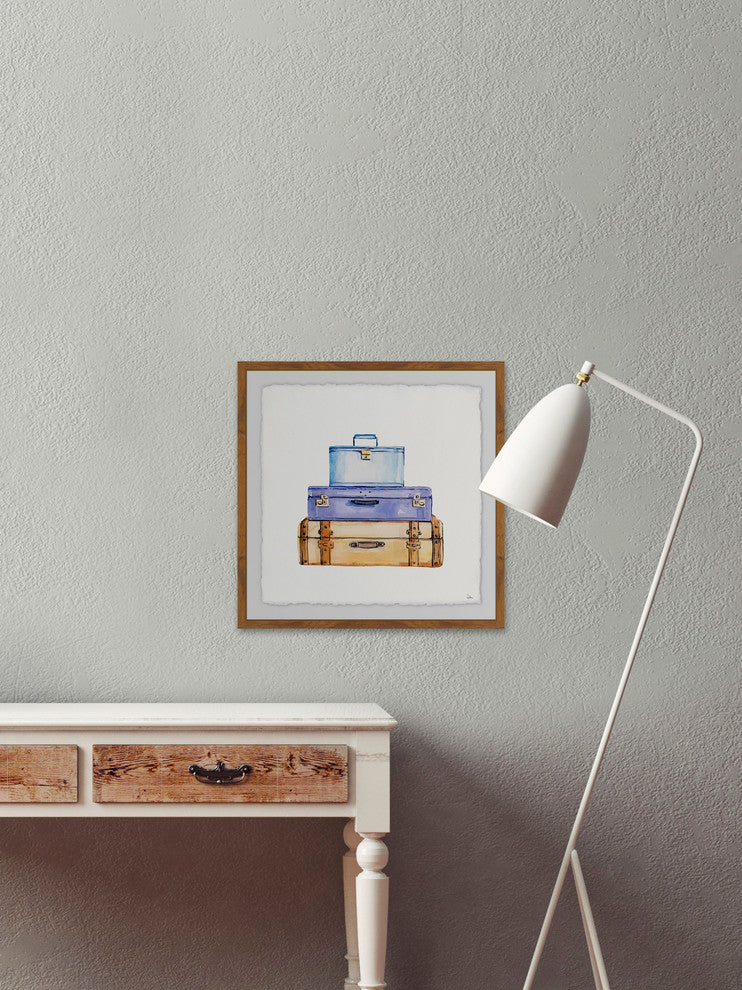 "Time to Go" Framed Painting Print, 18"x18"
