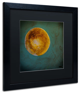 'Moon on Blue' Matted Framed Canvas Art by Nicole Dietz