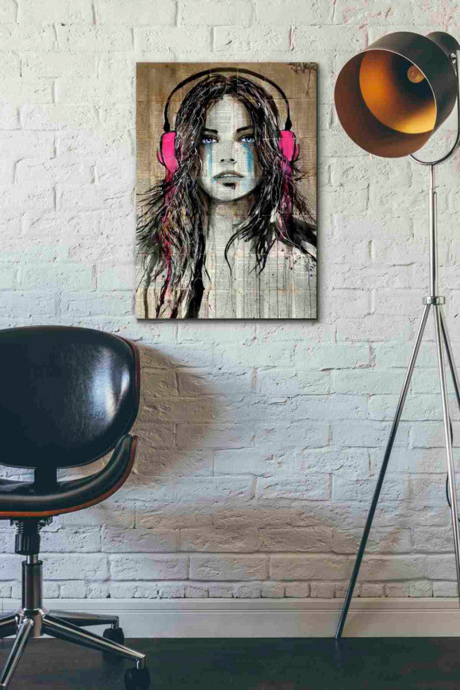 Epic Graffiti "Wiredforsound" by Loui Jover, Giclee Canvas Wall Art, 18"x26"