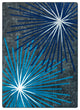 Sputnik 7'8" x 10'9" area rug in color Sapphire