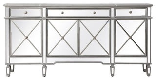 Elegant Contempo 72" Mirrored Credenza MF6-2111SC - Silver