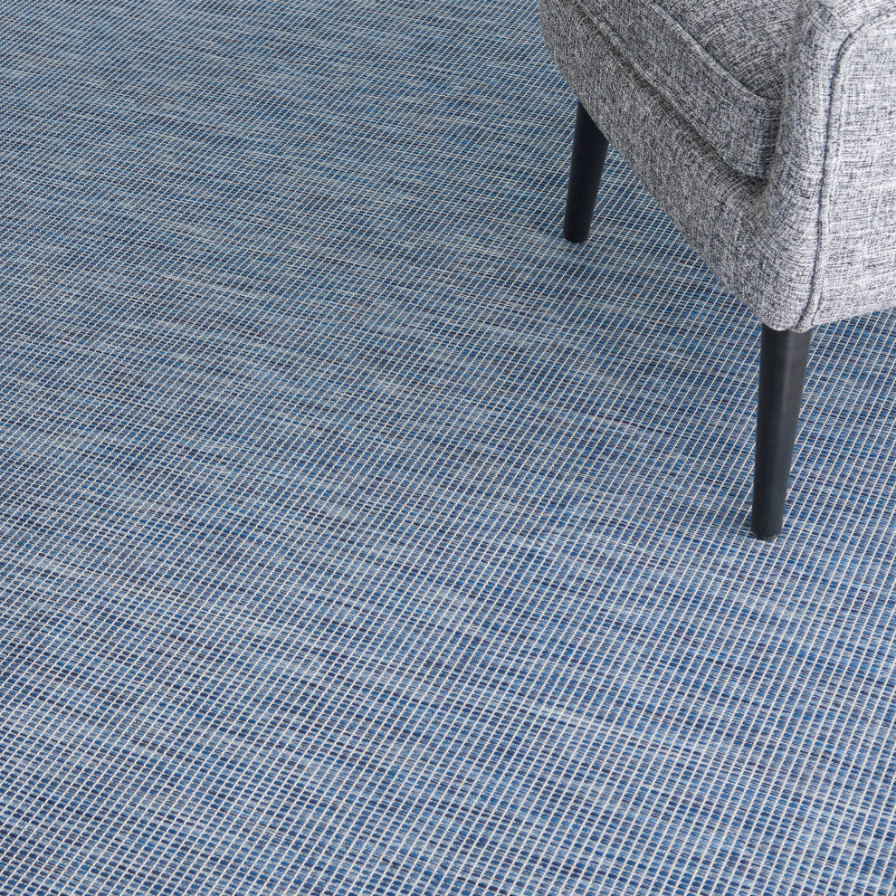 Nourison Positano Contemporary Area Rug, Navy Blue, 10'x14'