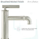 Avallon Single Hole, Single-Handle Sleek, Bathroom Faucet, Brushed Nickel