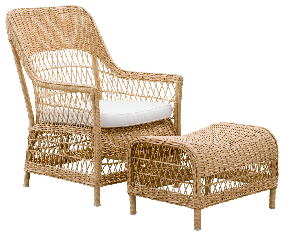 Dawn Foot Stool, Natural Finish