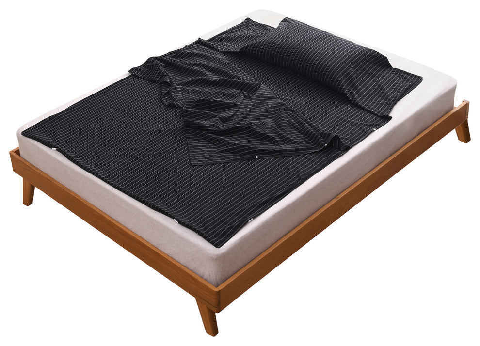 Travelux Hotel Camping Airbed Travel Sheet Set, Carrying Bag, Black Stripe, Full