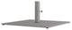 24" Square Powdercoated Steel Umbrella Base, Warm Gray