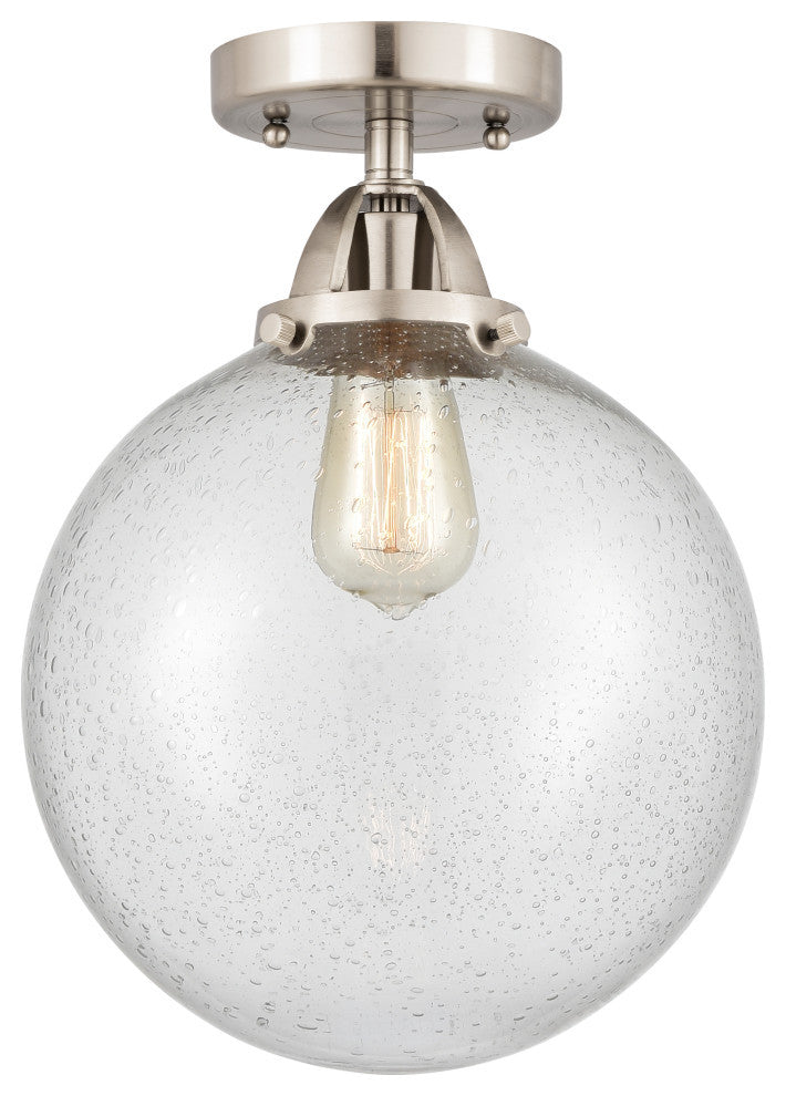 Beacon Semi-Flush Mount, Brushed Satin Nickel, Seedy, Seedy