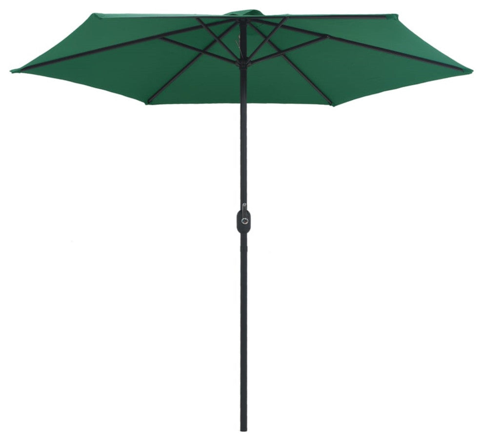 Vidaxl Outdoor Parasol With Aluminum Pole 106.3"x96.9" Green