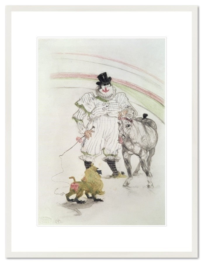 At the Circus: performing horse and monkey, 1899