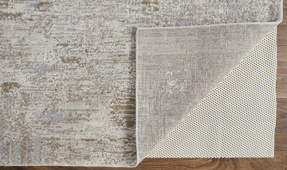 Weave & Wander Kayden Rug, Ivory/Gray, 2'-10" X 7'-10"