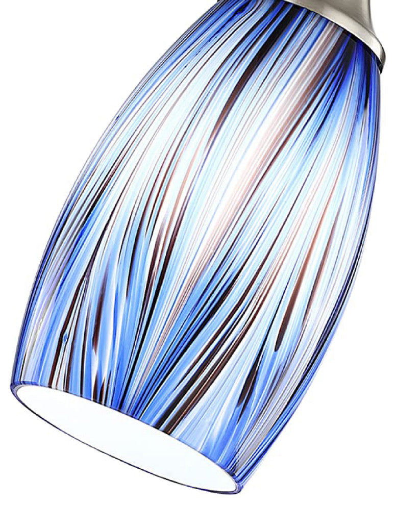 Dark Blue kitchen ceiling light Glass sink light modern mini art hand light