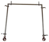 Andre Multi Angle Ceiling Rod 66-120 inch, Cocoa, Three Sided