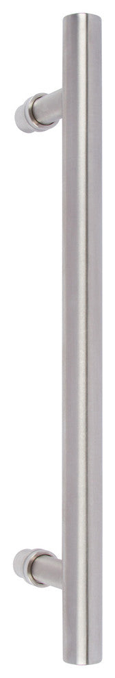Barn Door Round Pull Handle, Brushed Steel