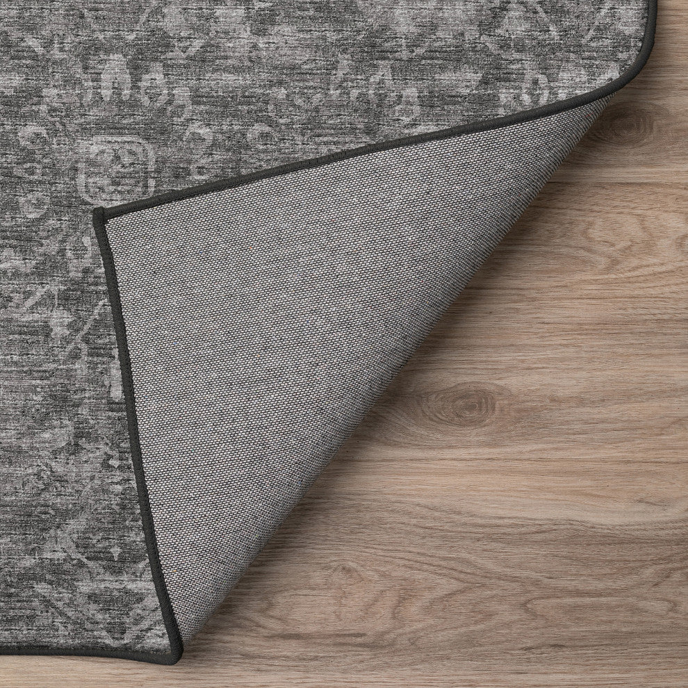 Aberdeen AB1 Graphite 2'3" x 7'6" Runner Rug