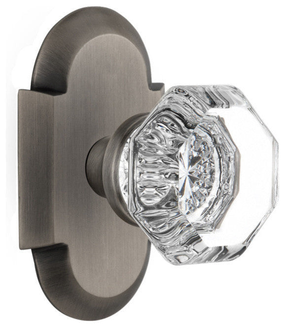 Double Cottage Plate With Waldorf Knob, Antique Pewter