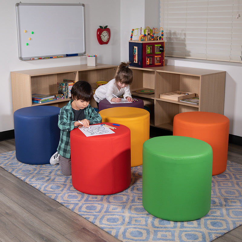 Soft Seating Collaborative Circle, 18" Seat Height , Red Color