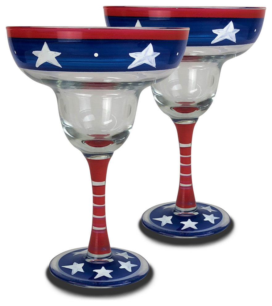 Stars and Stripes Margarita Patriotic Collection, Set of 2