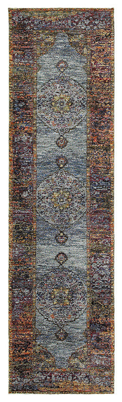 Oriental Weavers Sphinx Andorra 7139A Rug, Blue/Multi, 8'6"x11'7"