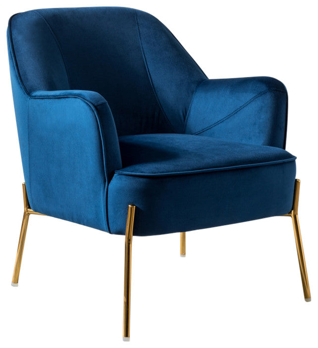 Nora Fabric Accent Chair, Navy