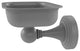 Sag Harbor Wall-Mount Soap Dish, Matte Gray