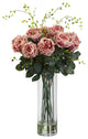 Giant Fancy Rose & Willow Arrangement, Pink