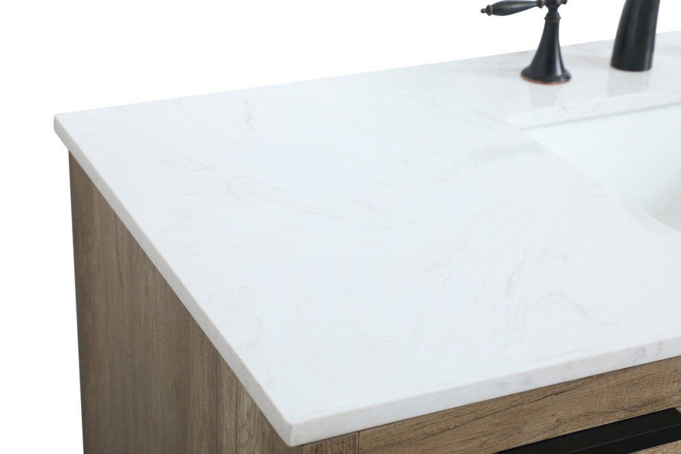 Bethany Single Bathroom Vanity, Natural Oak, 48"