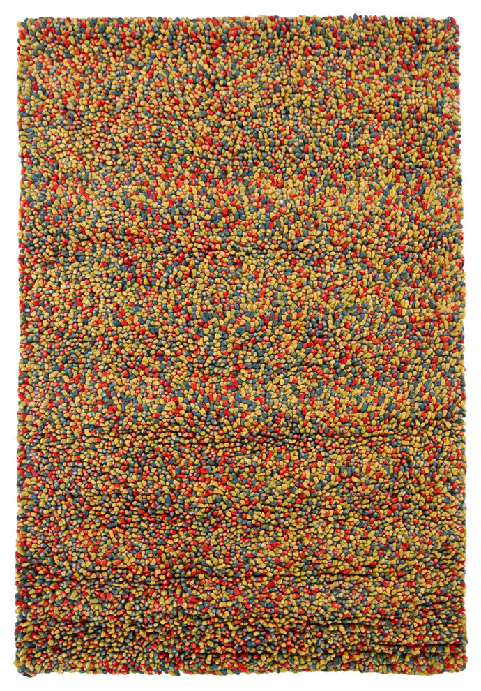 Gems Contemporary Area Rug, Multicolor, 9'x13' Rectangle