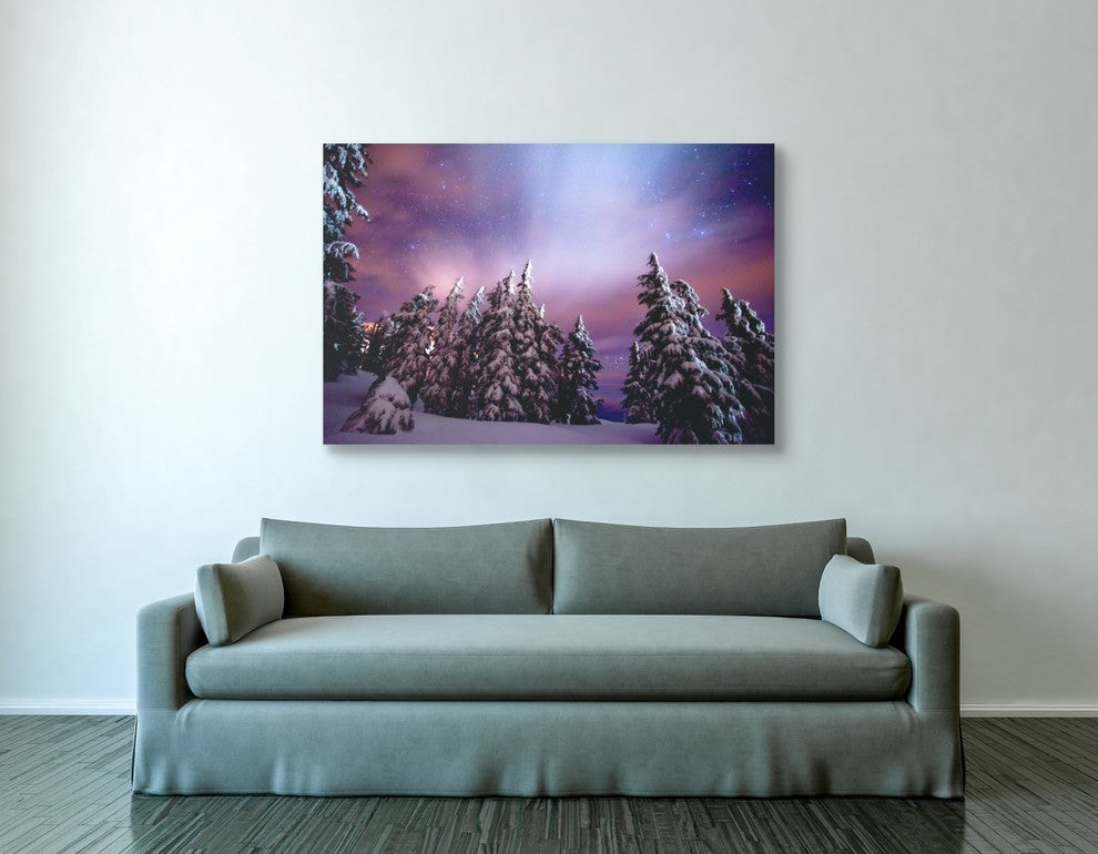 Epic Graffiti "Winter Nights" by Darren White, Giclee Canvas Wall Art, 40"x60"