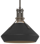 Henry with Chamfer Pendant, Dark Smoke, Black Accents