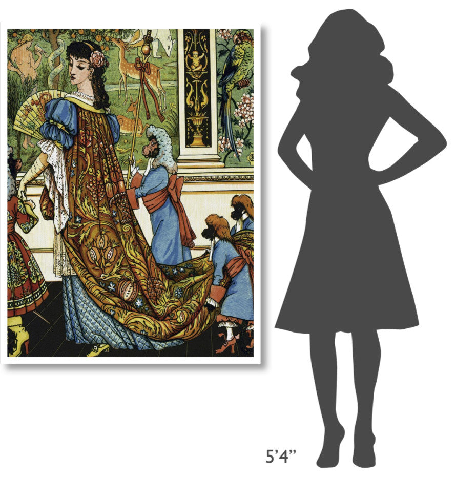 "Beauty and the Beast - Beauty" Digital Paper Print by Walter Crane, 38"x50"
