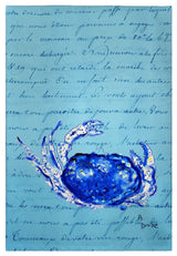 B Script Crab Guest Towel - Two Sets of Two (4 Total)