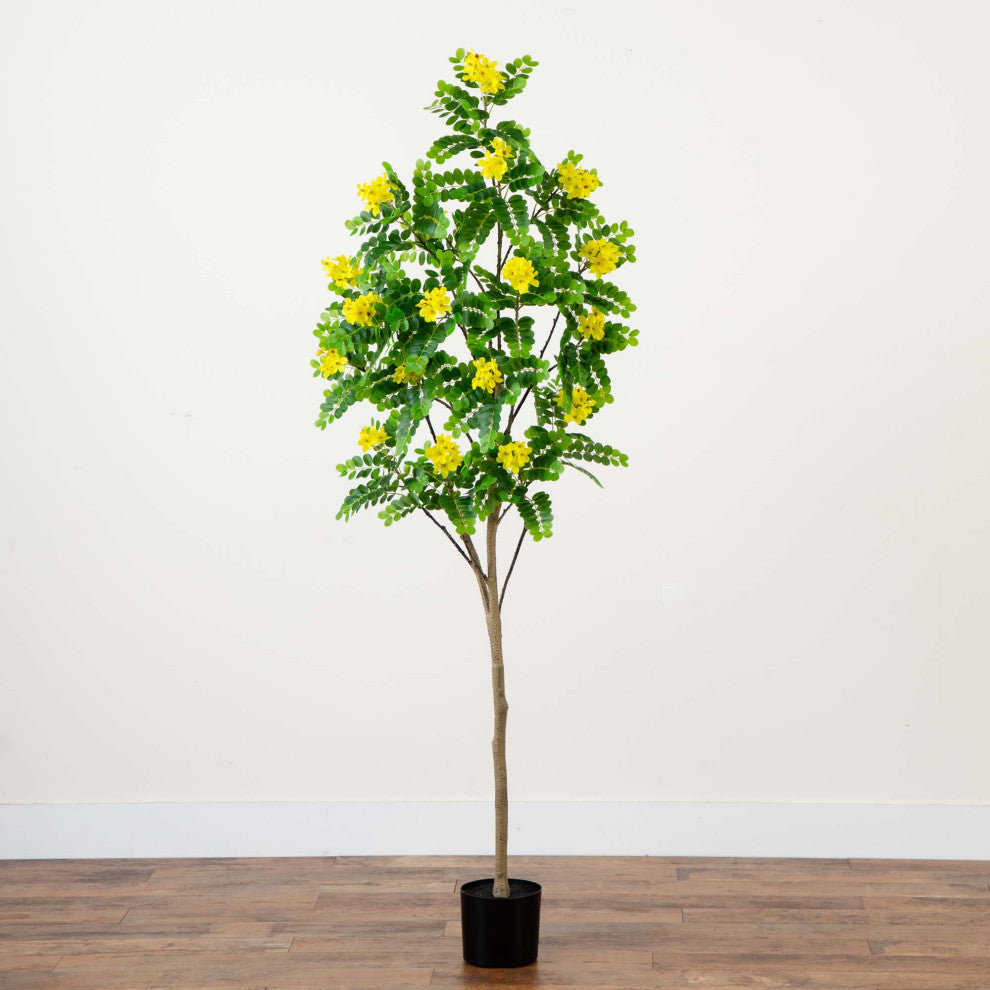 6ft. Artificial Flowering Citrus Tree With Real Touch Leaves