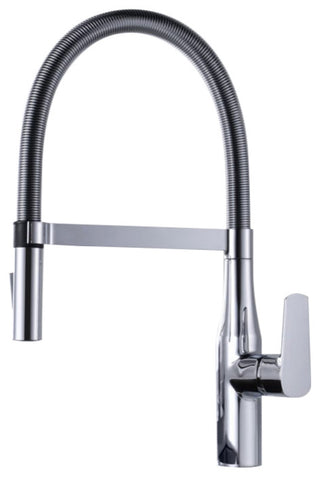 Dowell 8002/016 Series Single Handle Kitchen Faucet/Sprayer Chrome