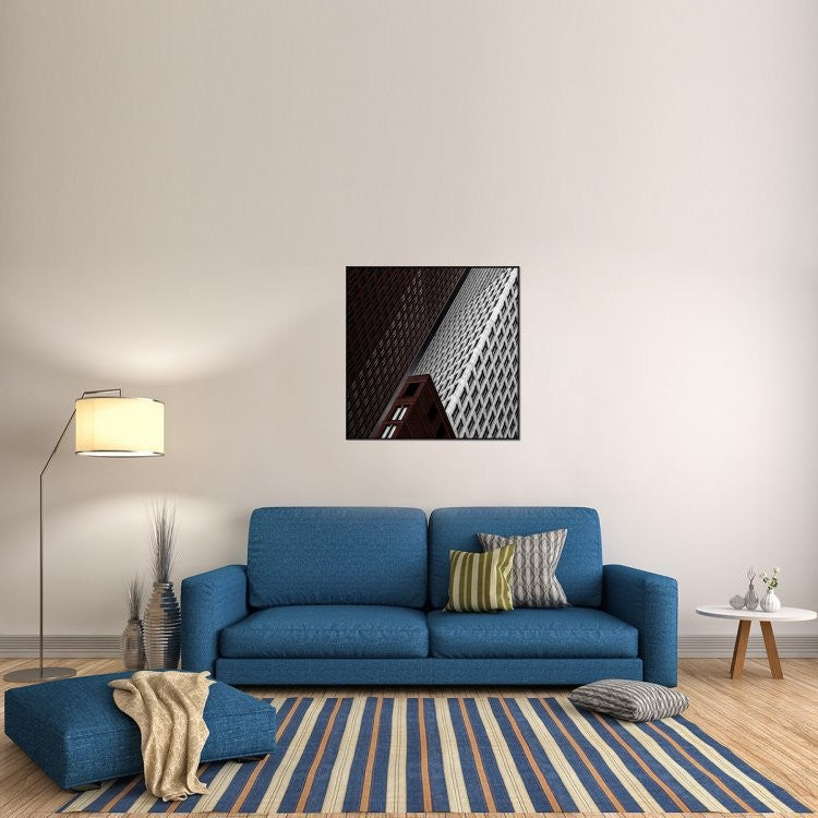 "In Tribulation" Framed Canvas Giclee by Gilbert Claes, 37x37"