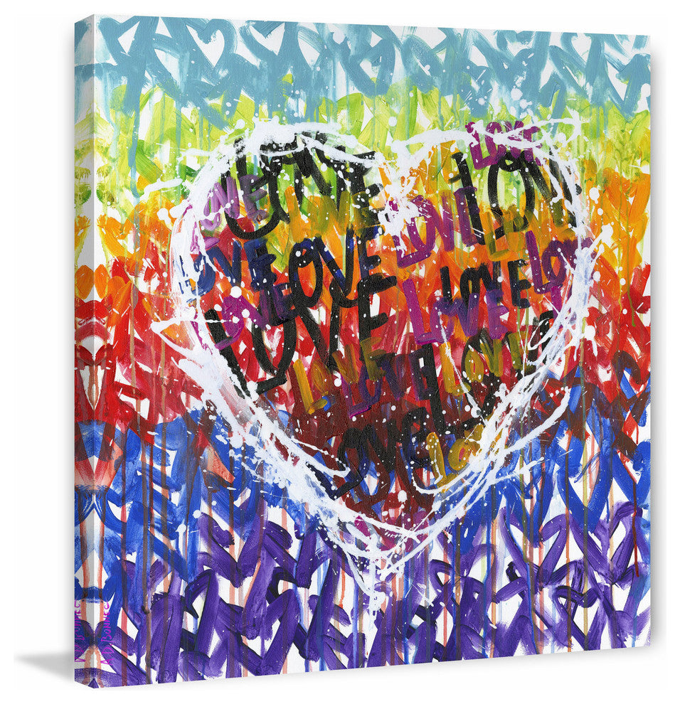 "Loveplicity" Painting Print on Wrapped Canvas, 24x24