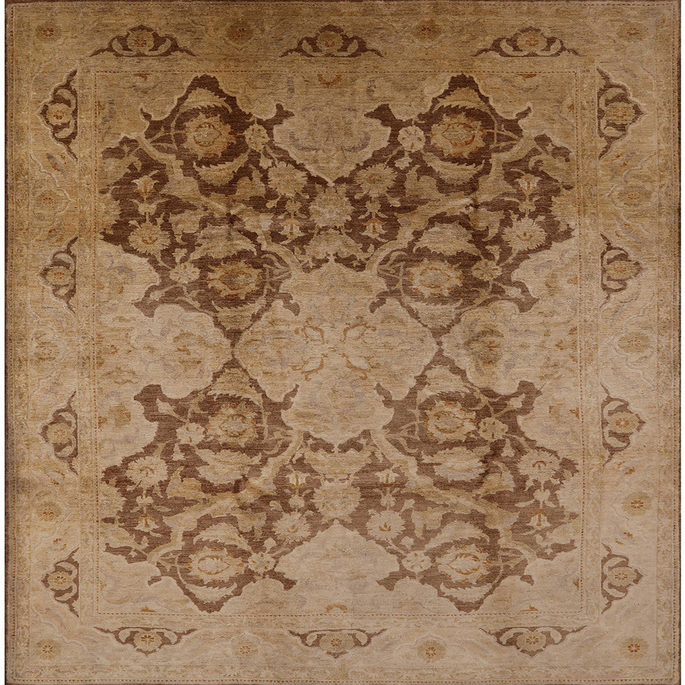 Ahgly Company Indoor Square Mid-Century Modern Area Rugs, 5' Square