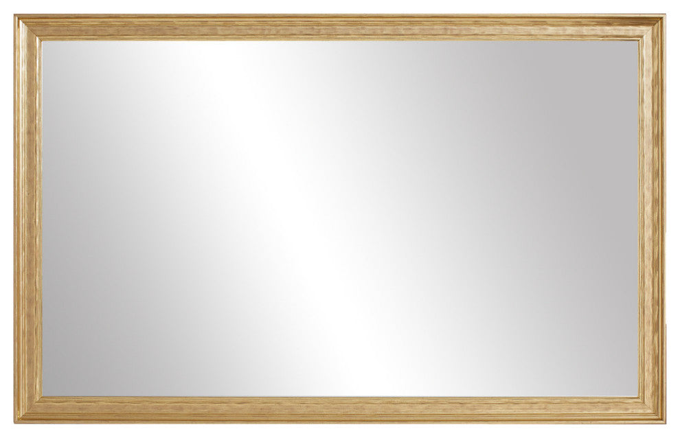 Crenshaw Framed Wall Mirror, Gold, 20" X 48"