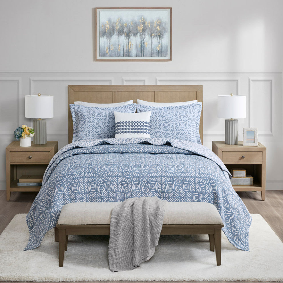 Madison Park Signature 4 Piece Oversized Reversible Quilt Set
