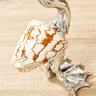 Tozai Shell Sculpture Pelicans, 2-Piece Set